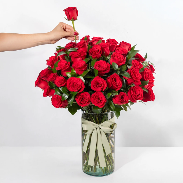 Classic Love with 50 Red Roses
