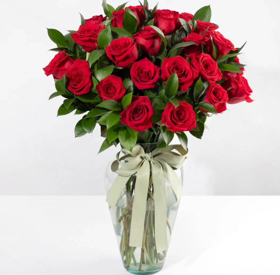 Classic Love Bouquet with 24 Red Roses