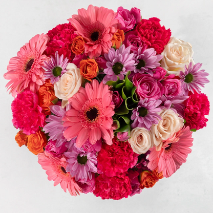 Bouquet of Pink Gerberas and Daisies