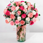 Assorted 50-Rose Arrangement