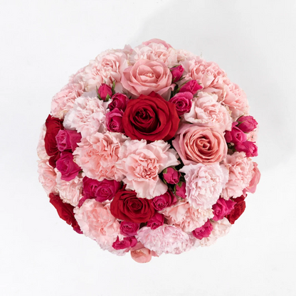 Sweet Delight with Roses and Carnations