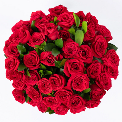 Large “Bouquet of Love” with 50 Red Roses