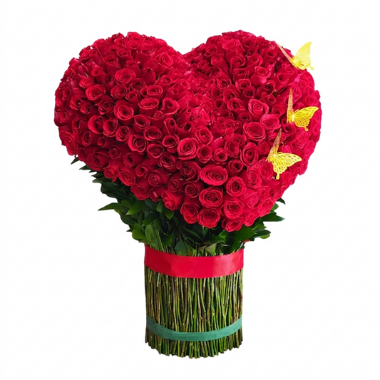 Imperial Heart with 300 Roses